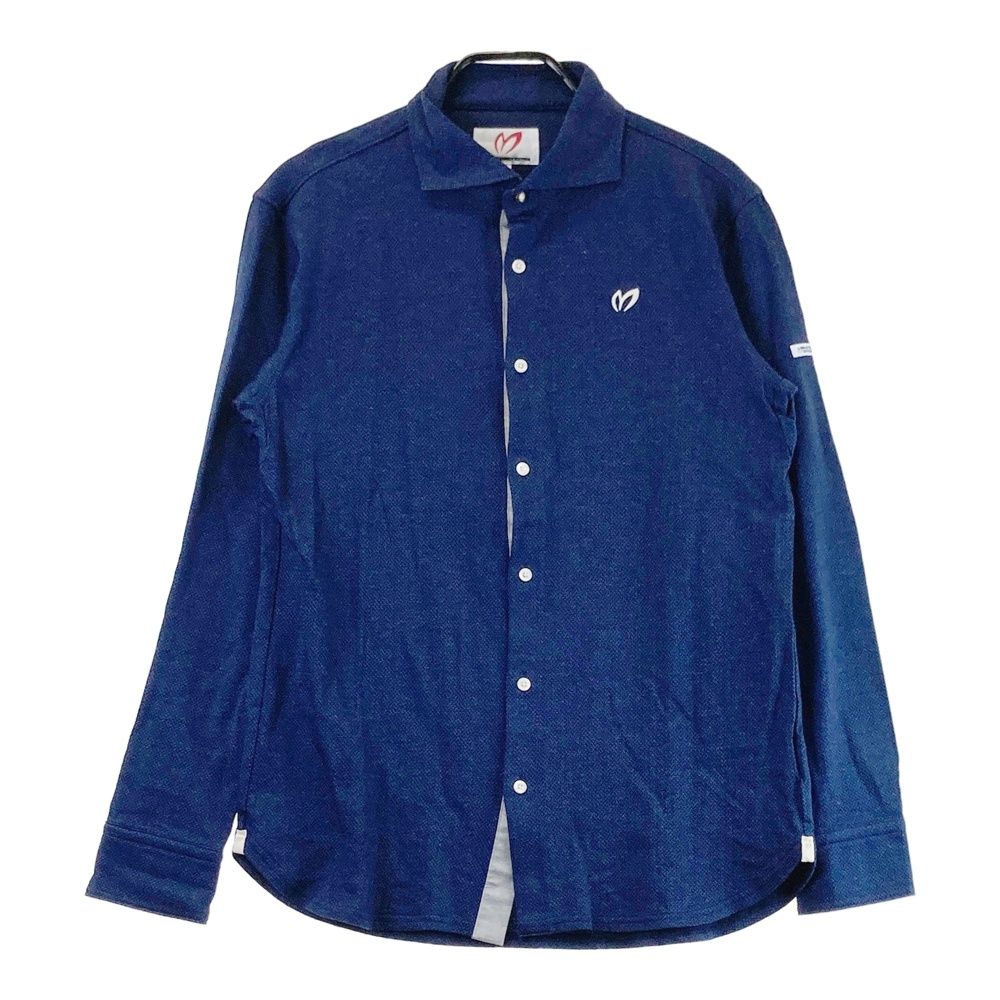 MASTER BUNNY EDITION ゴルフシャツ M ネイビー サイズ：6 MASTER BUNNY EDITION マスターバニーエディション 長袖