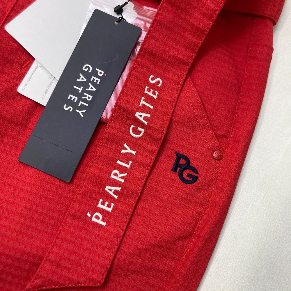 パーリーゲイツ ゴルフウェア レディースパンツ 赤 サイズ0 楽天市場