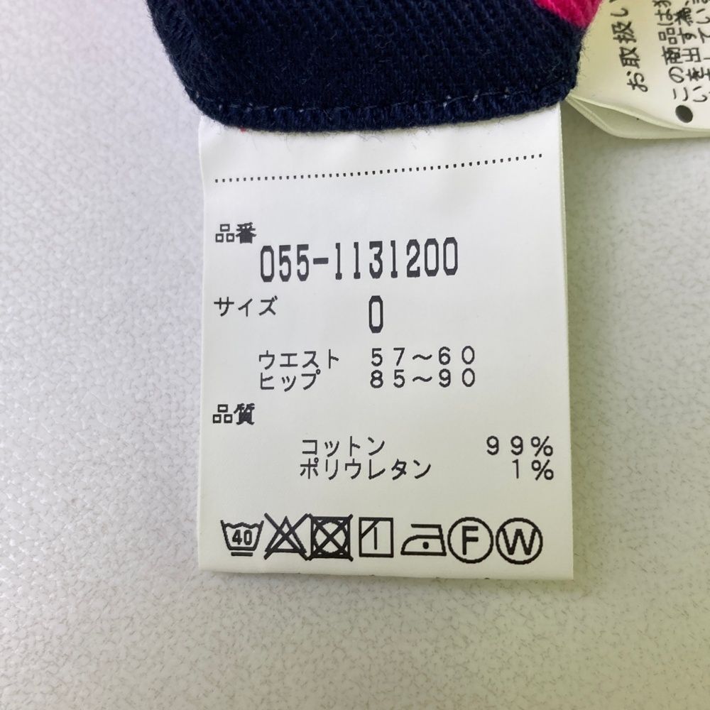 サイズ 0 PEARLY GATES パーリーゲイツ 055-1131200 パンツ ネイビー系 ゴルフウェア レディース ストスト ゴルフバッグ パンツ 