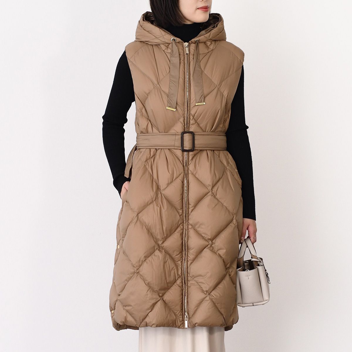 TREGIL トレジル テクニカル キャンバス ミディレングス ダウン ジレ