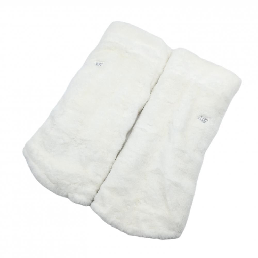 新品】ニューバランス リバーシブルレッグウォーマー 白 ロゴライン