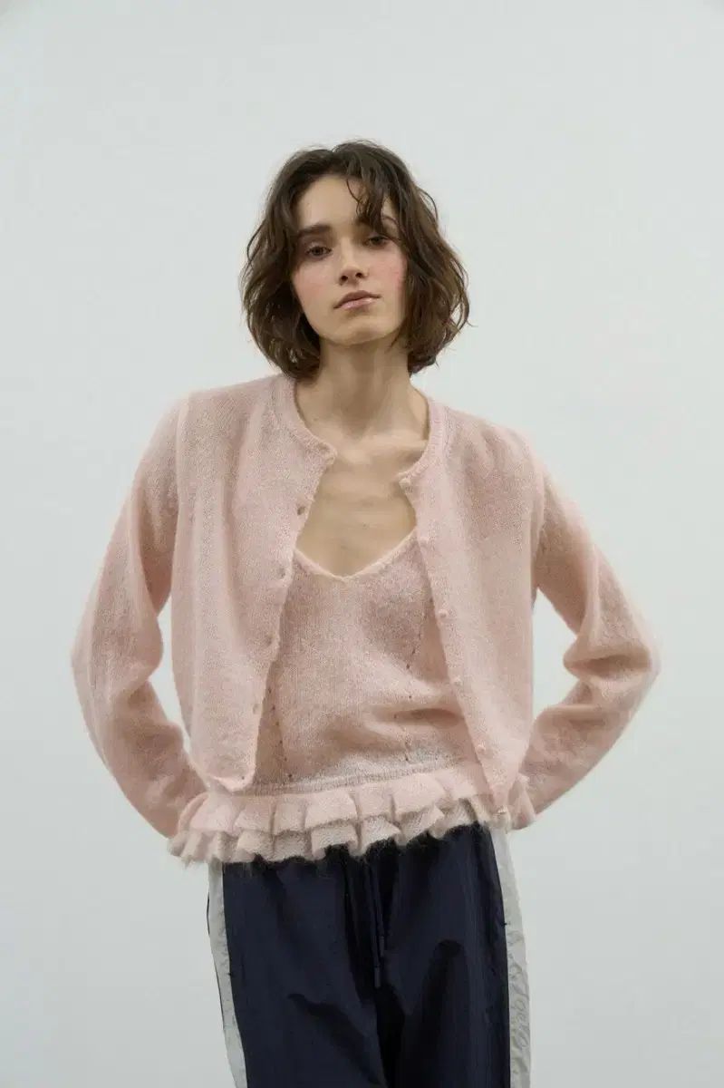 ポエット メルツ カーディガンセット ピンク