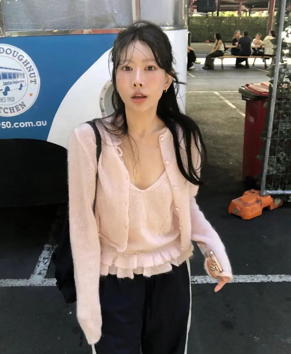 ポエット メルツ カーディガンセット ピンク