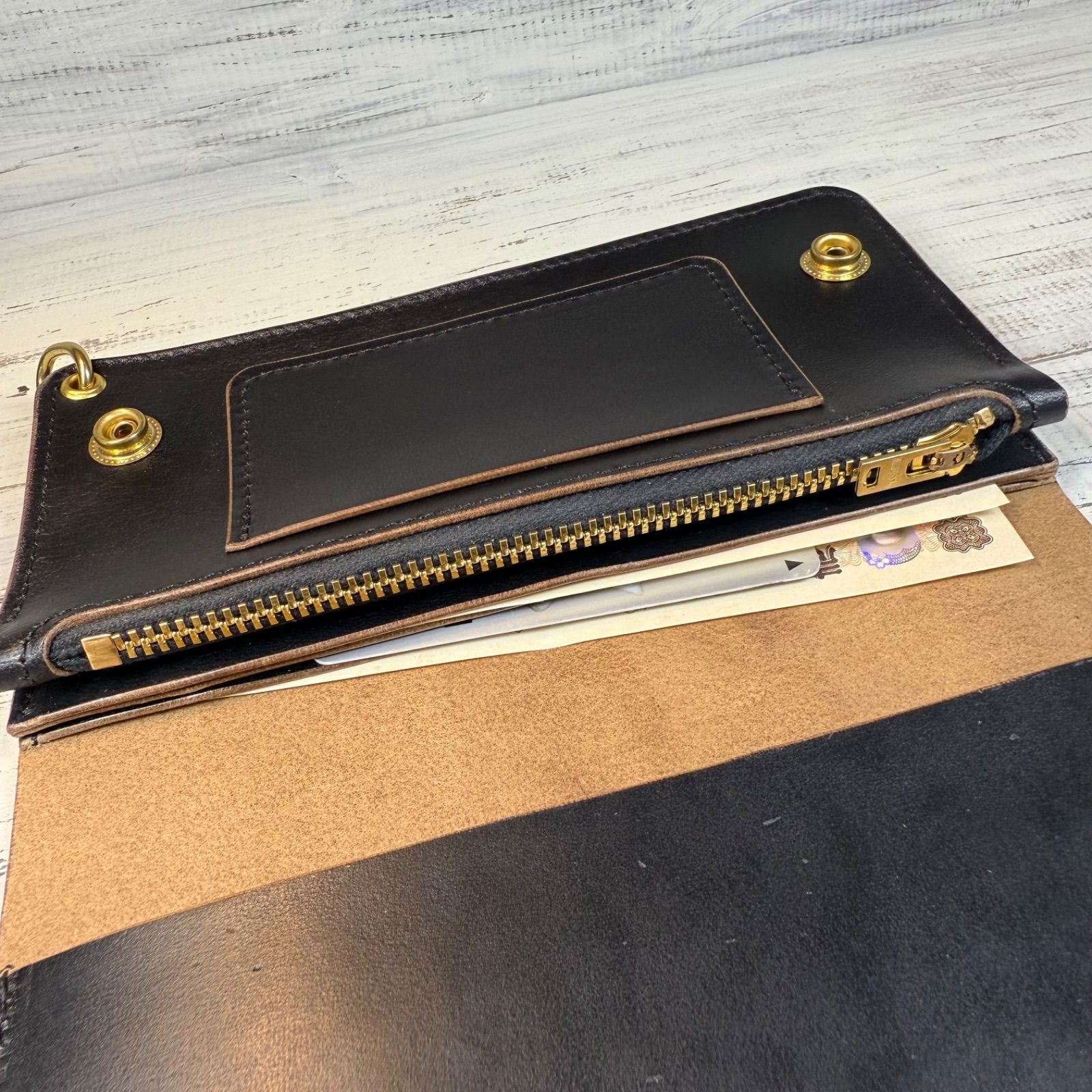 【トラッカーウォレット ロング 3層】ホースバット ゴールド universal トラッカーウォレット ロング 3層】ホースバット ゴールド universal