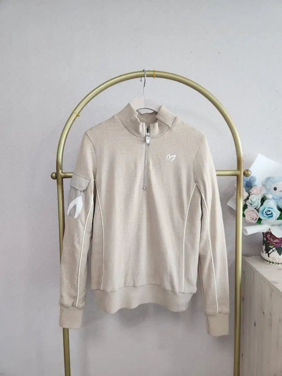 麻スターバニー EDDITION ゴルフ レディース ハーフネック プルオーバー Tシャツ