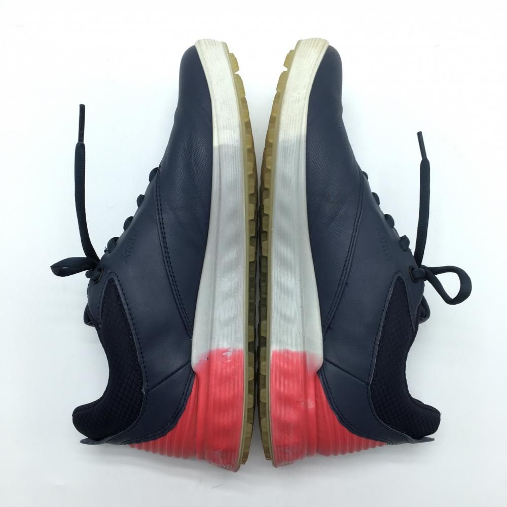 エコー ゴルフシューズ ネイビー レッド系 ECCO Golf S Three スパイクレス レディース 24 0 ゴルフウェア