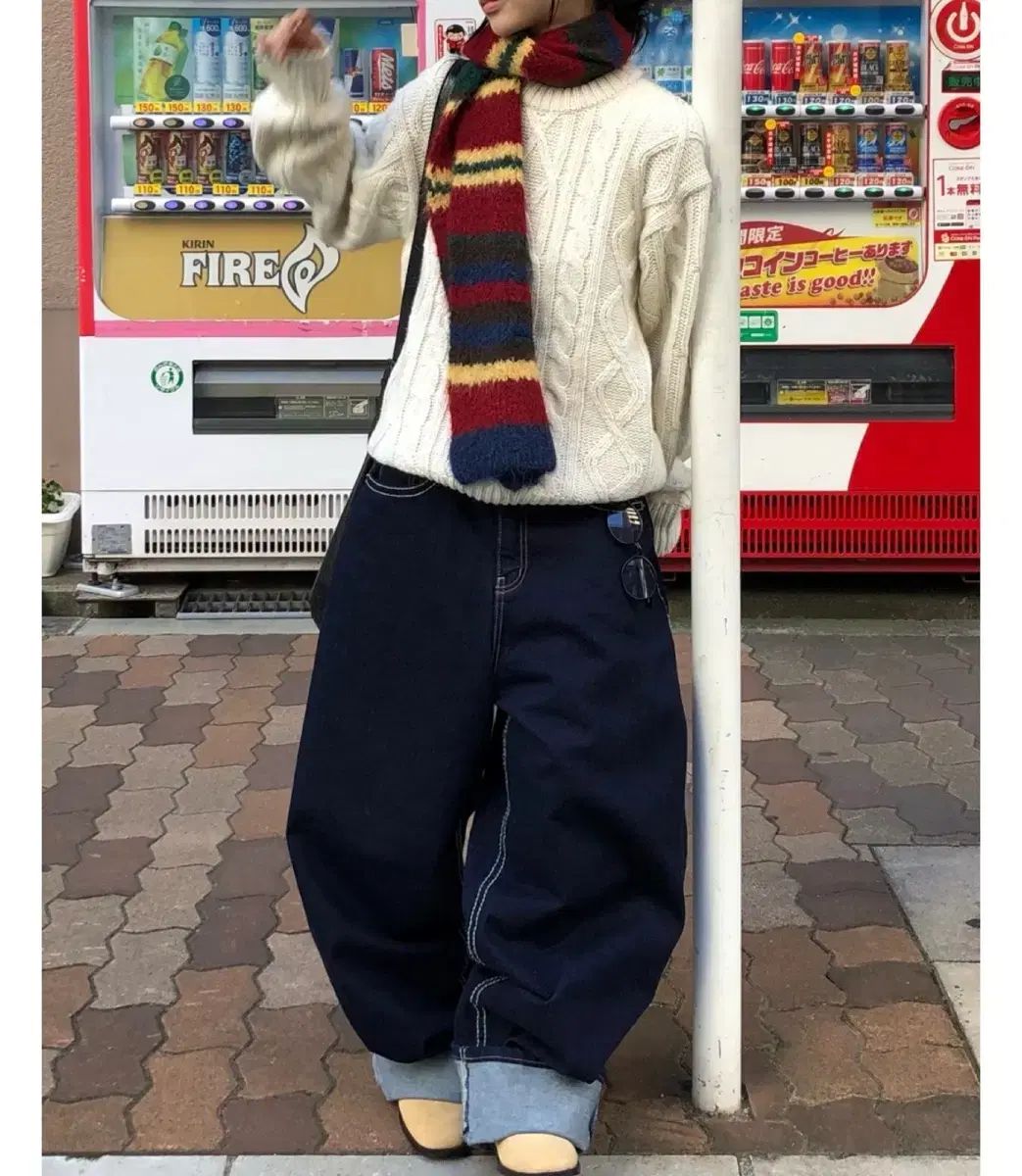  スローナンバー ヴィンテージ 生デニム ワイド デニム L その他 デニム ジーンズ