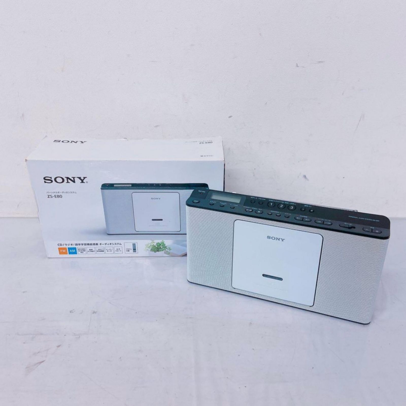 sonny ソニー ラジカセ ZS E 80 オーディオ機器 ホワイト