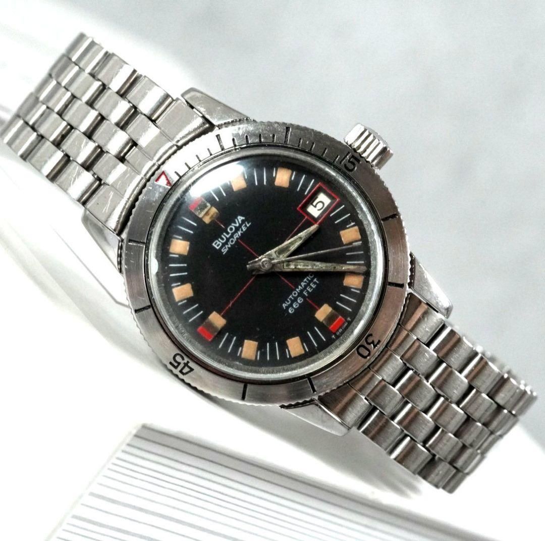 ヴィンテージ Bulova 自動巻き時計 スノーケル 666 ブローバ