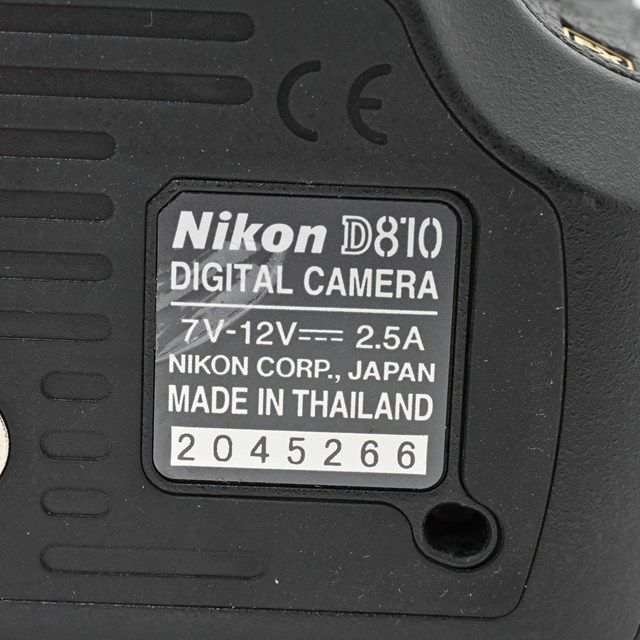  Nikon D 810 ボディ シャッター数 元 き フルサイズ高画質モデル 高耐久シャッター 高解像36 MP 同等コンディション デジタル一眼レフ デジタルカメラ