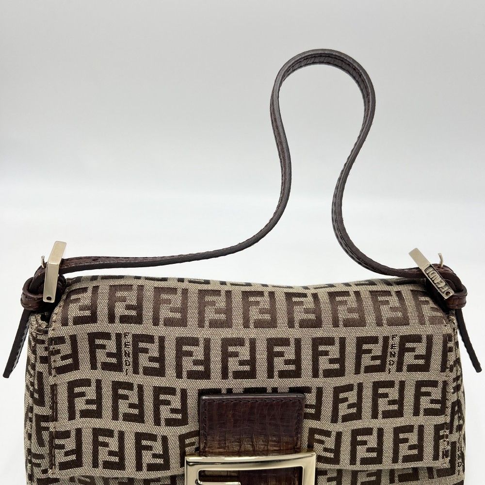 極美品 FENDI マンマバケット ズッキーノ ナイロン ハンドバッグ 保存袋付 フェンディ ハンドバッグ レディース ズッキーノ ミニマンマバケット