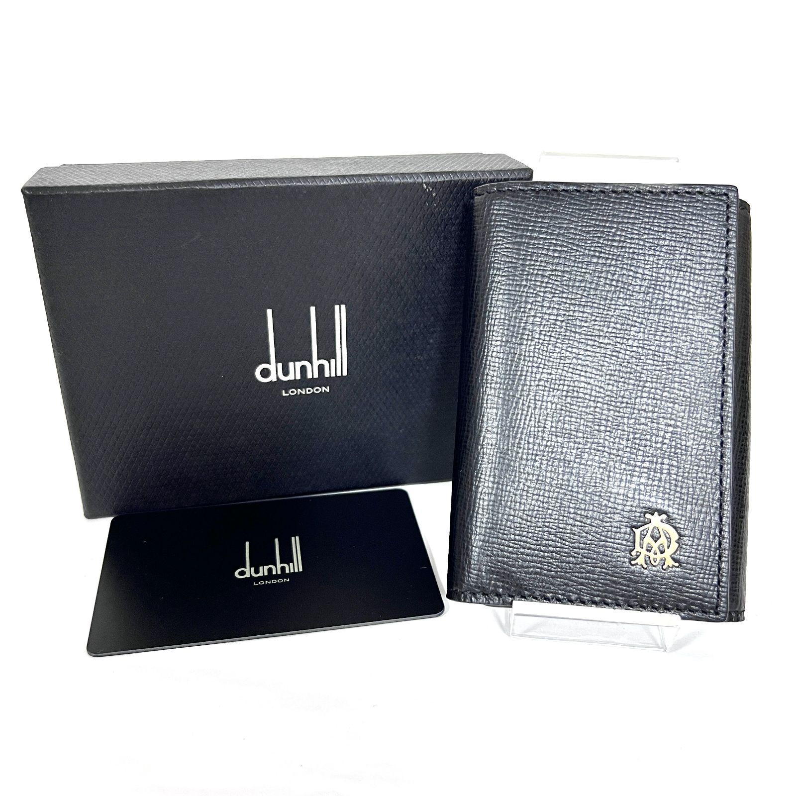 SD 3954 Dunhill ダンヒル フルハム 6連キーケース キーリング付き レザー ブラック メンズ L 25850 A