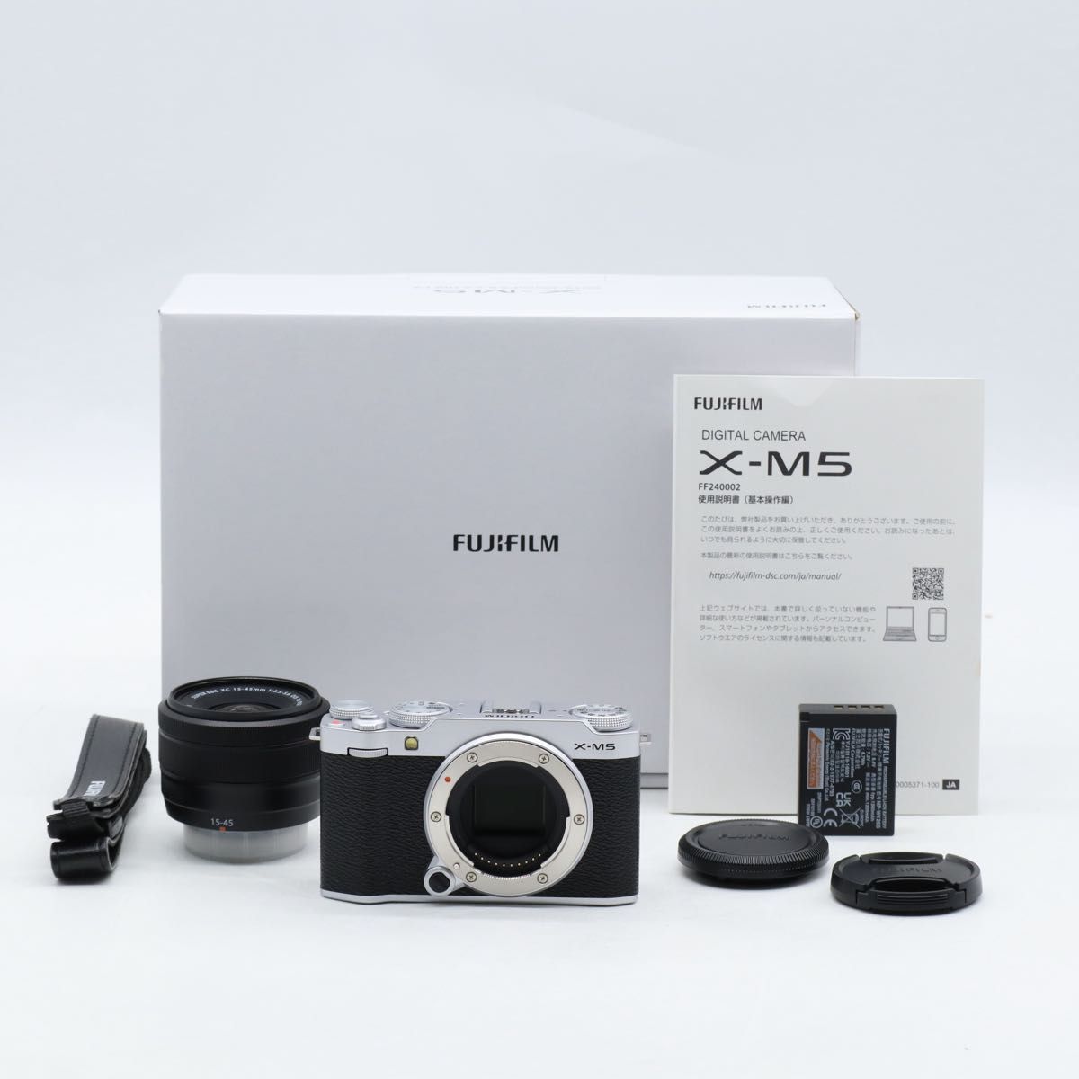 ショット数1 039 X M 5 レンズキット XF 15 45 mm シルバー 高速AF 高画質 小型軽量 向け