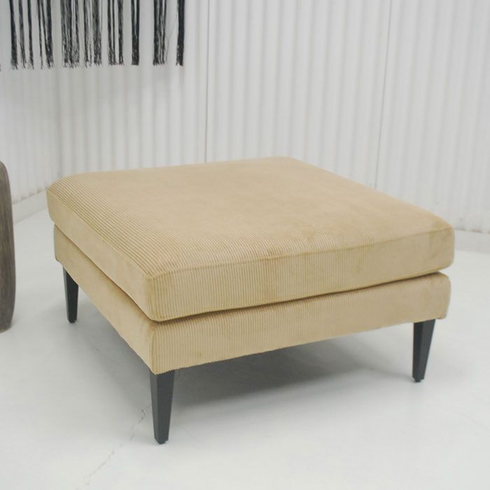 アウトレット 現品限り 一部 大 空間のアクセント 脚のせ オットマン スツール ファブリック 北欧調モダン 250819-グレスst
