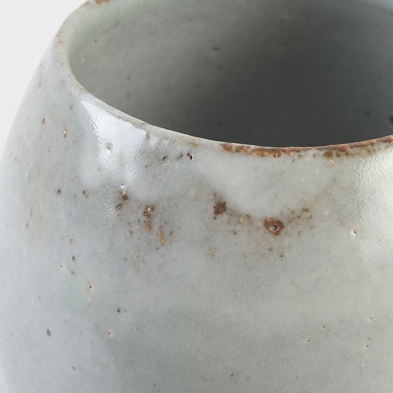 茶道具 神楽窯造 塩笥茶碗 清水公照絵付共箱 C S393 - メルカリ