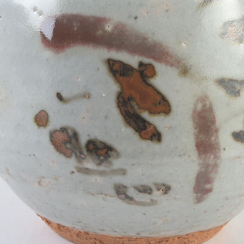 茶道具　神楽窯造　塩笥茶碗　清水公照絵付共箱　C　5373 茶道具 神楽窯造 塩笥茶碗 清水公照絵付共箱 C S393 - メルカリ