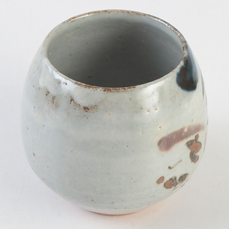 茶道具 神楽窯造 塩笥茶碗 清水公照絵付共箱 C S393 - メルカリ