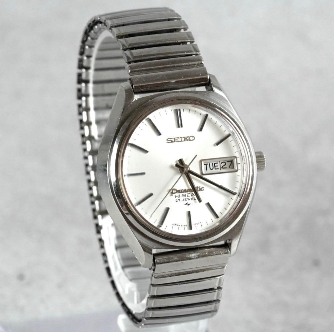 SEIKO セイコー Presmatic プレスマチック HI BEAT ハイビート 27石 5146 7060 自動巻き 腕時計 メンズ アンティーク 稼働品 デイデイト 亀戸 第二精工舎 プッシュチェンジ 28800振動
