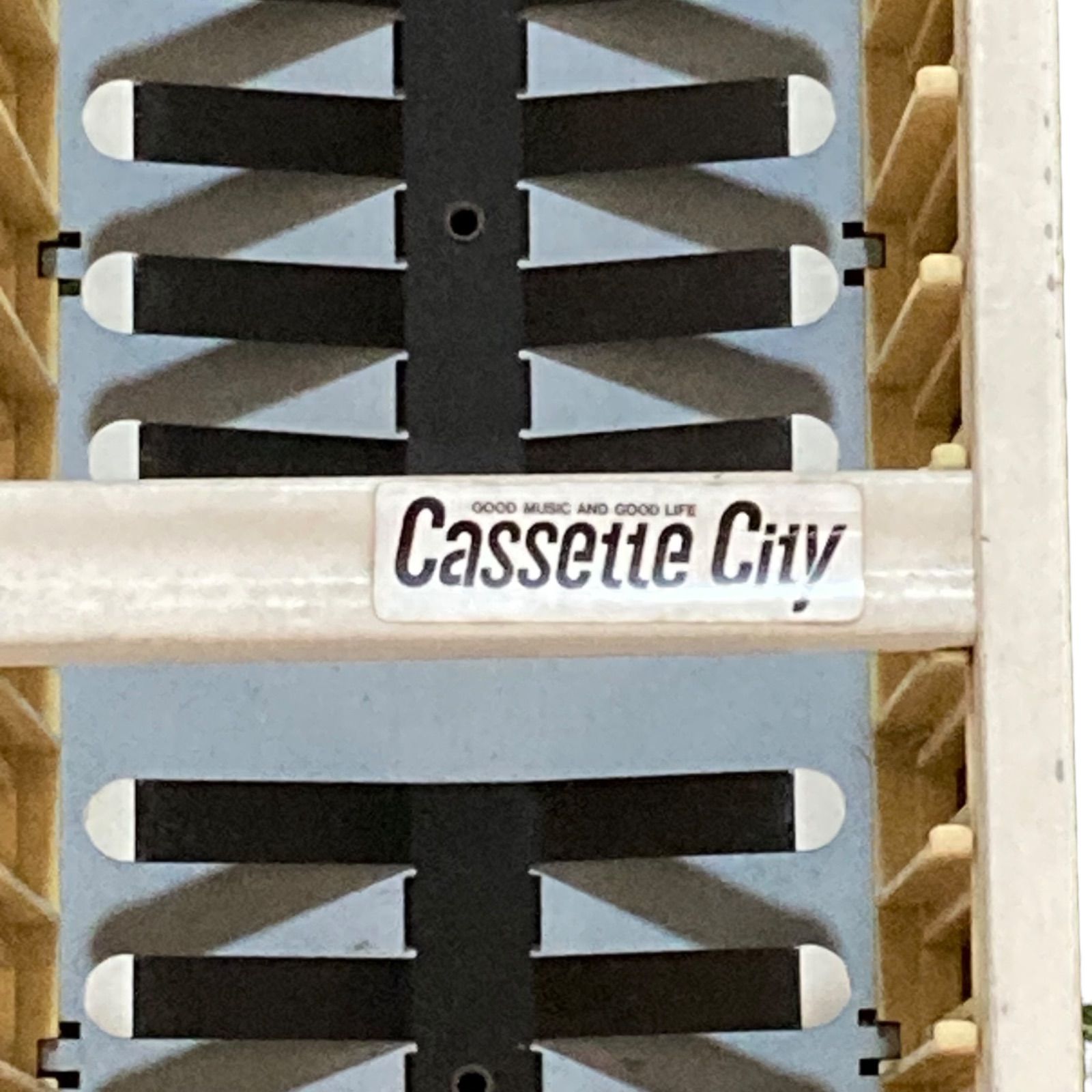 CASSETTE CITY ブラック 100本収納可能 カセットテープラック 収納 