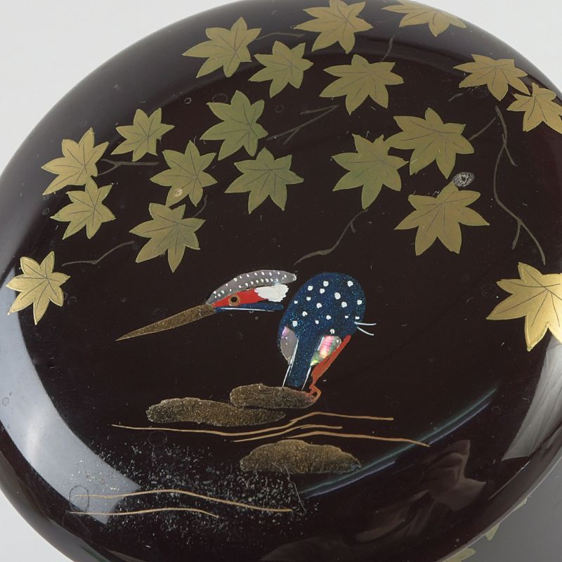 茶道具 智斉作 青楓に川蝉蒔絵 金輪寺 棗 共箱 V S396 - メルカリ