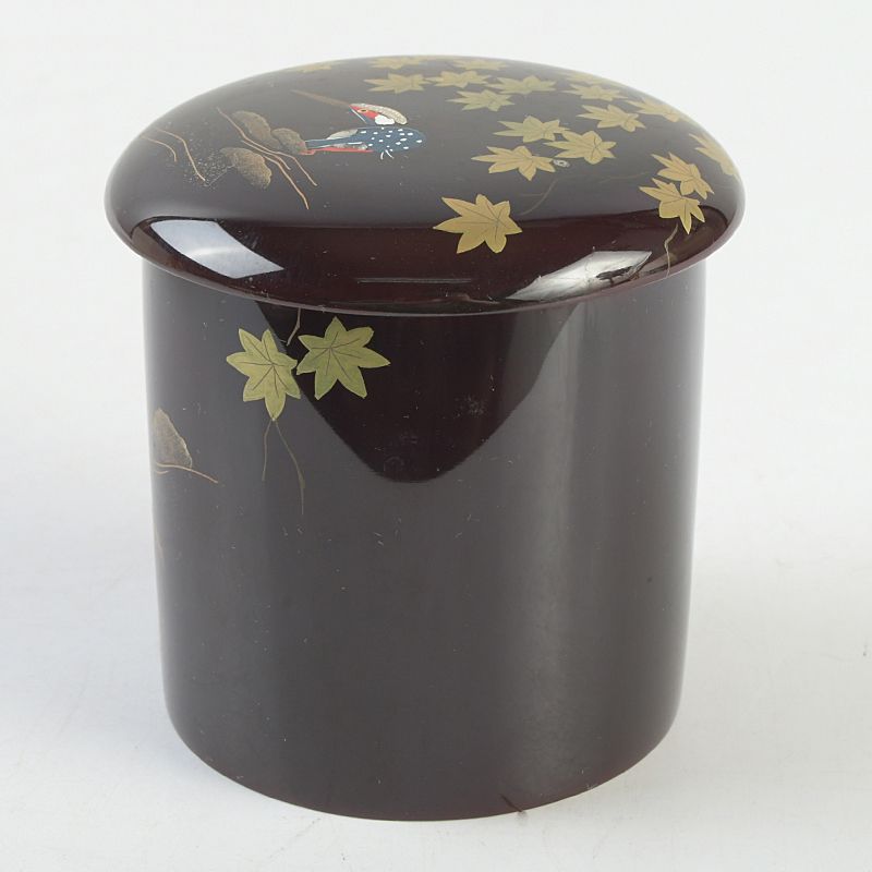 茶道具 智斉作 青楓に川蝉蒔絵 金輪寺 棗 共箱 V S396 - メルカリ