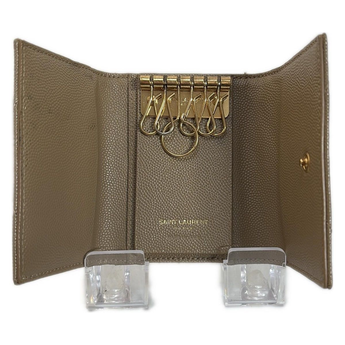 SAINT LAURENT パリ　キーケース　ベージュ SAINT LAURENT PARIS(サンローランパリ) キーケース - 580656 ベージュ