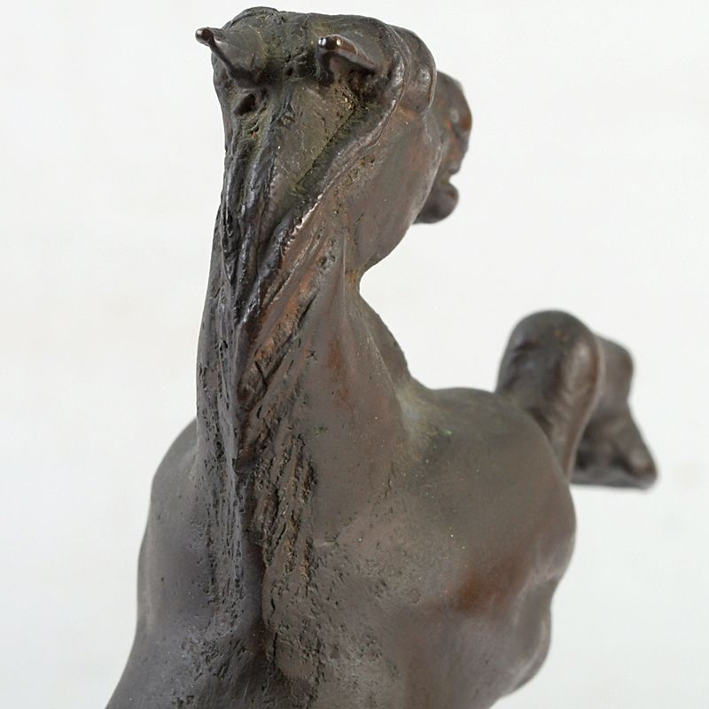 ブロンズ像　古銅　馬　置物　C　5356 ブロンズ像 古銅 馬 置物 C 5356 アンティーク 馬 置物