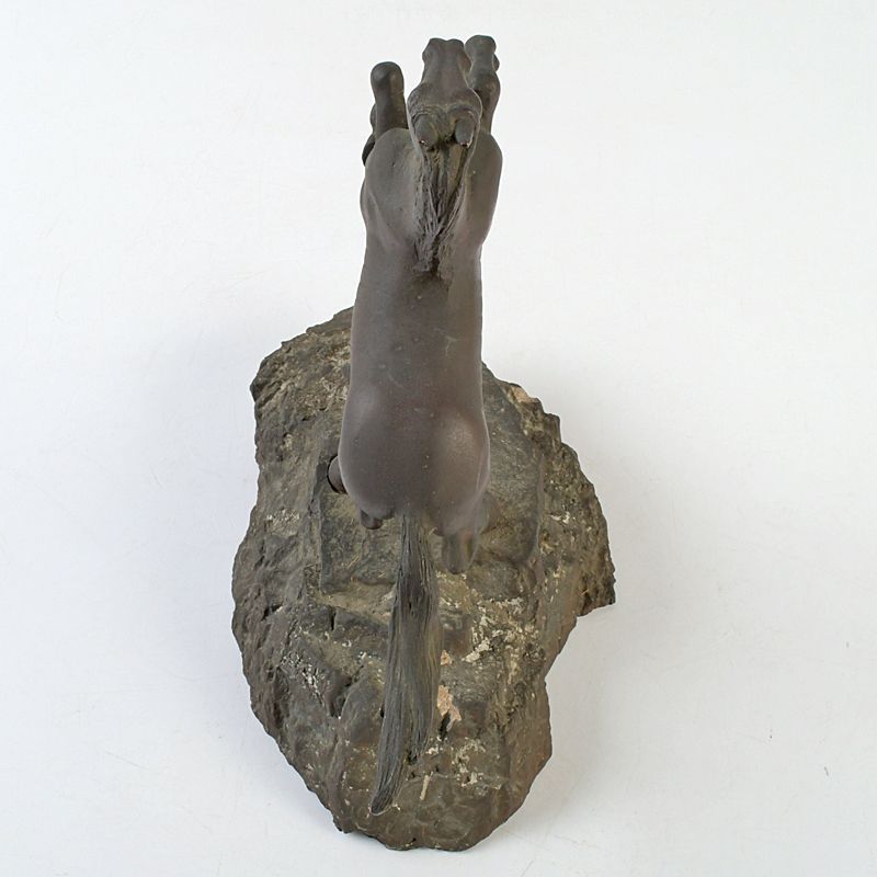 ブロンズ像 古銅 馬 置物 C S397 - メルカリ