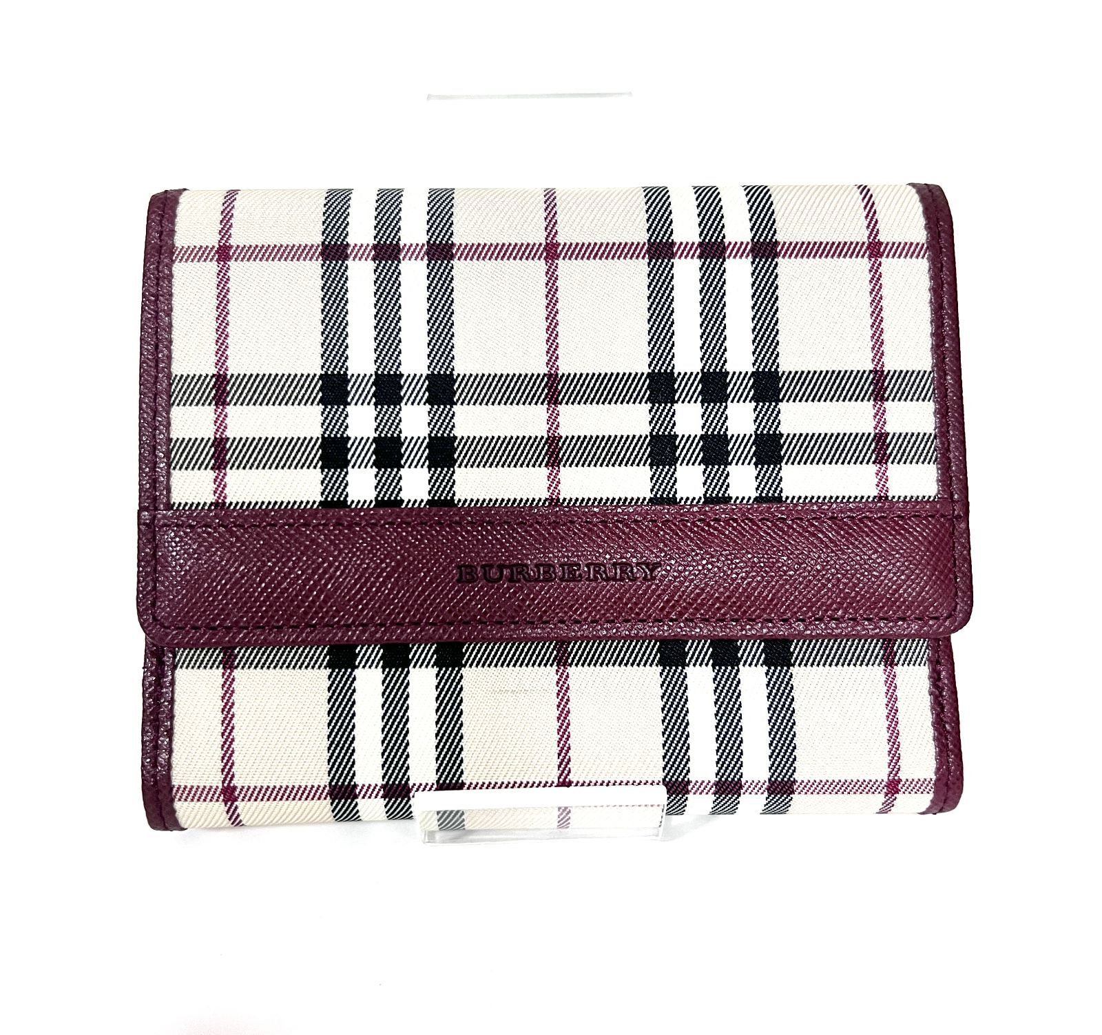 SD3929 新品同様！ BURBERRY バーバリー 三つ折り財布 コンパクト