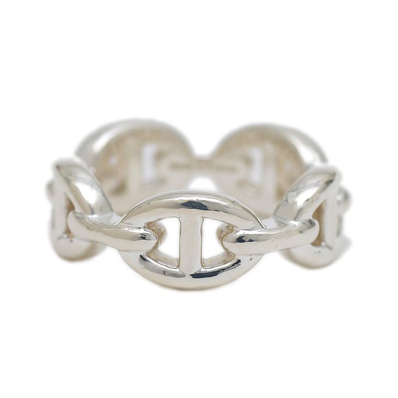 エルメス アンシェネPM リング シェーヌダンクル シルバー SV 925 52