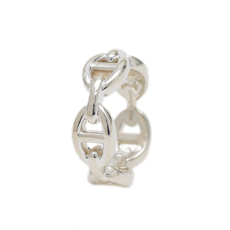 エルメス アンシェネPM リング シェーヌダンクル シルバー SV 925 52