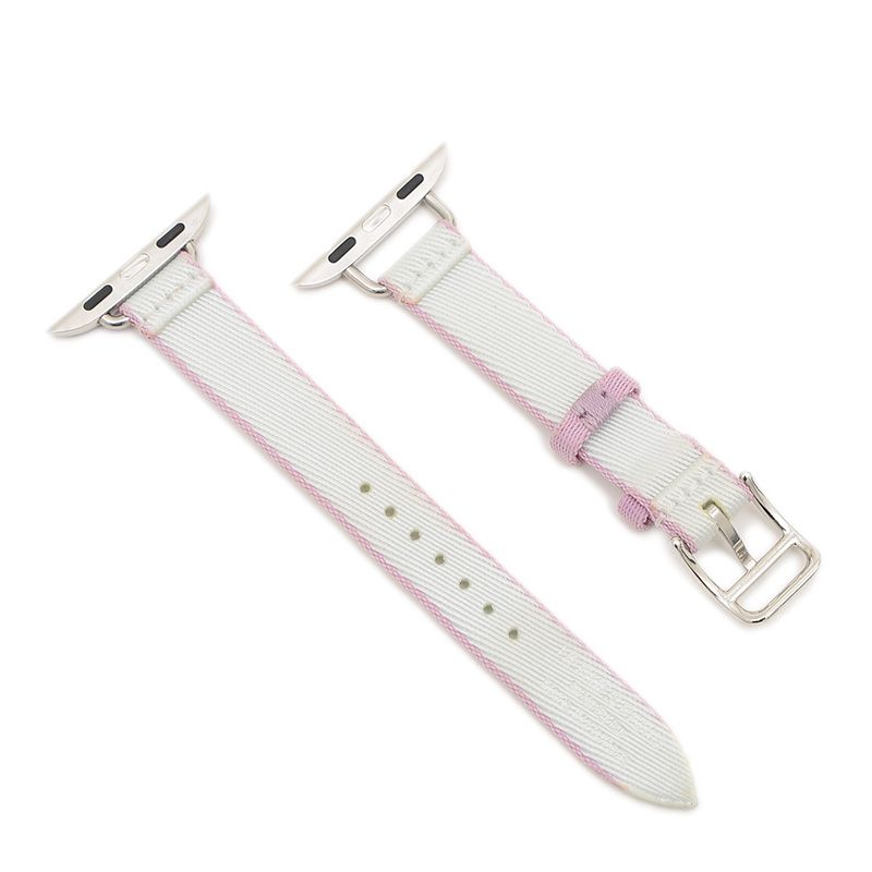 エルメス シンプルトゥール アップルウォッチ用ベルト ナイロンクロス グリプラチ