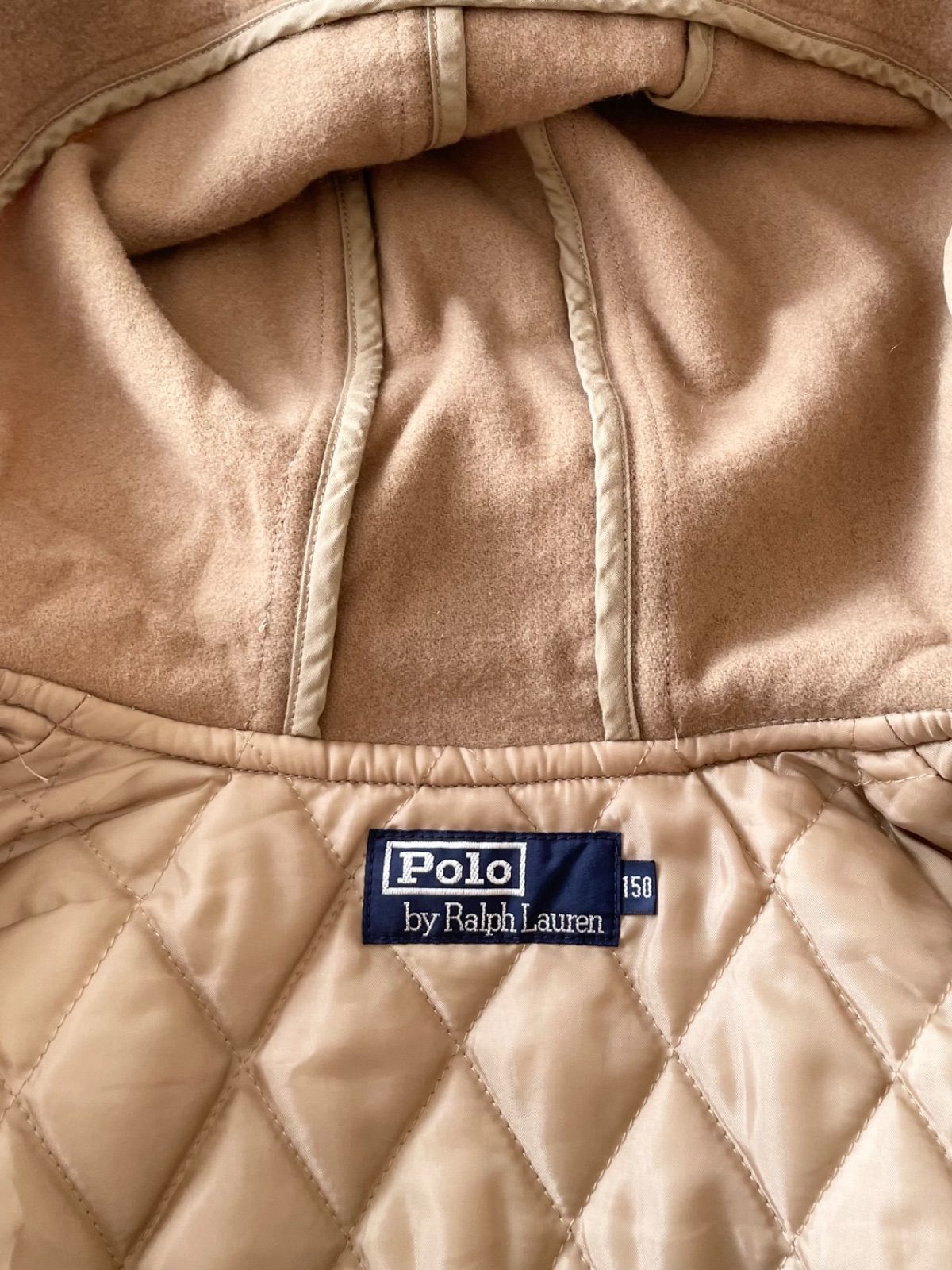 POLO ラルフローレン ダッフルコート キャメル キッズ 150 - メルカリ