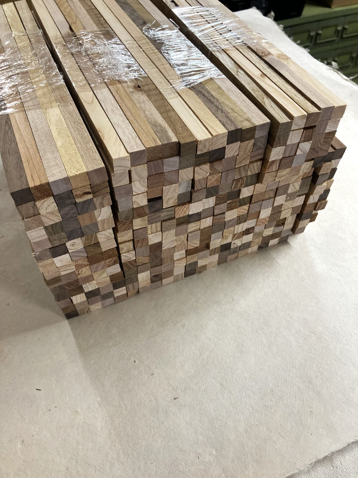 木材箸材料 端材 角材 角棒 DIY工作 寄木材料 教材