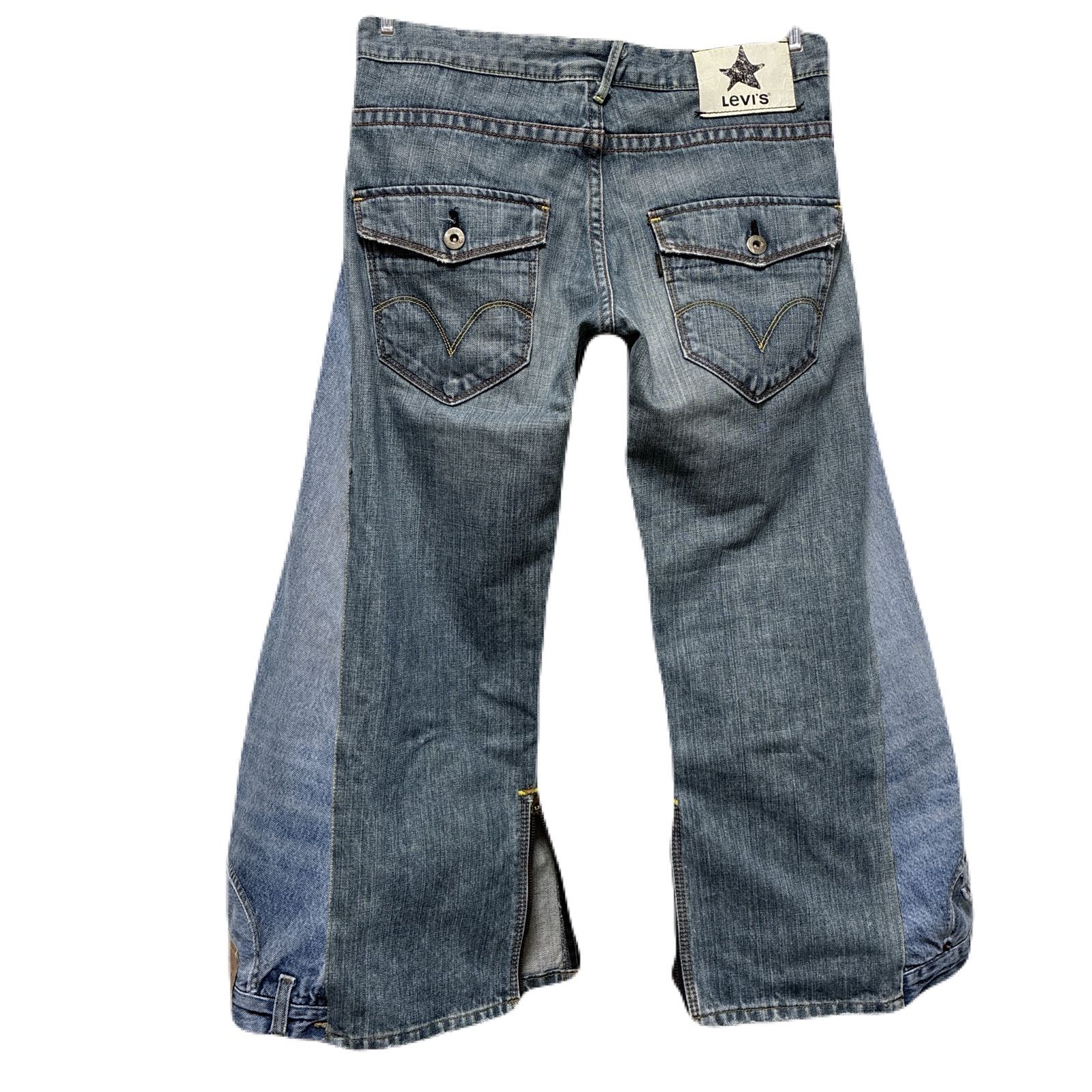 k.t.r】LEVI'S リメイク フレア デニムパンツ 再構築 リーバイス