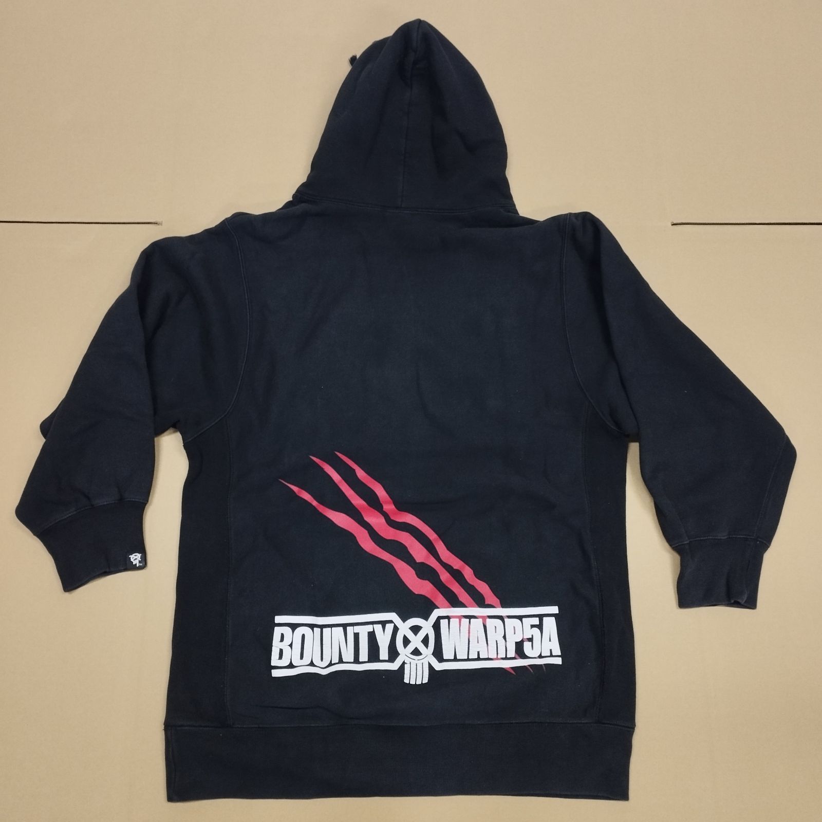 D8887】バウンティハンター×warp パーカー コラボ BOUNTY HUNTER 黒 