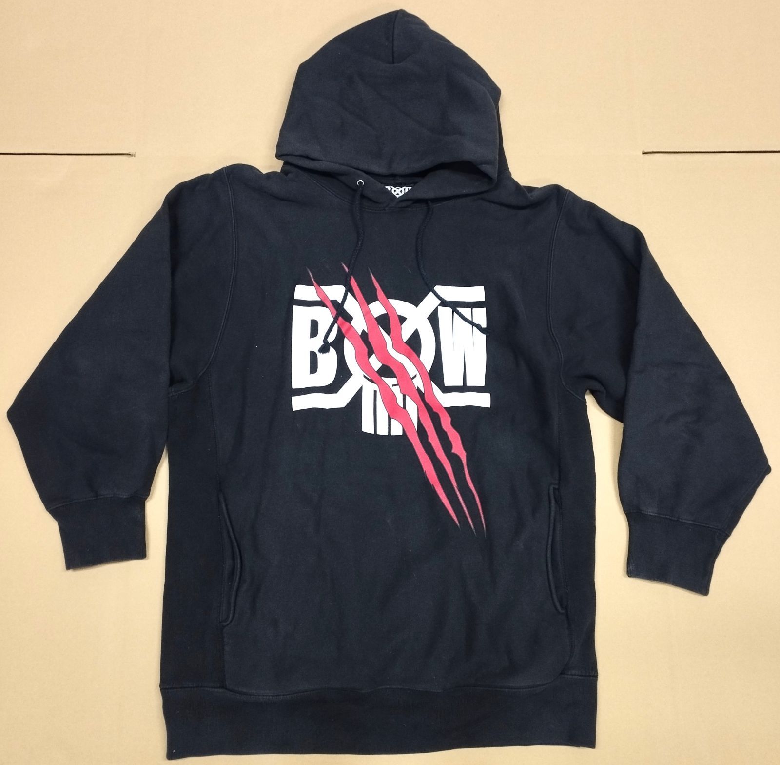 D8887】バウンティハンター×warp パーカー コラボ BOUNTY HUNTER 黒 