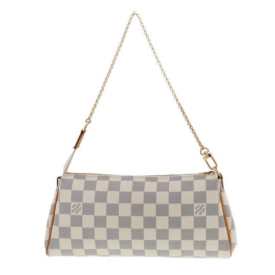 LOUIS VUITTON 正規品 ダミエ アズール エヴァ クラッチ バッグ 駅南やまご質店オンラインショップ / ヴィトン ダミエ アズール エヴァ