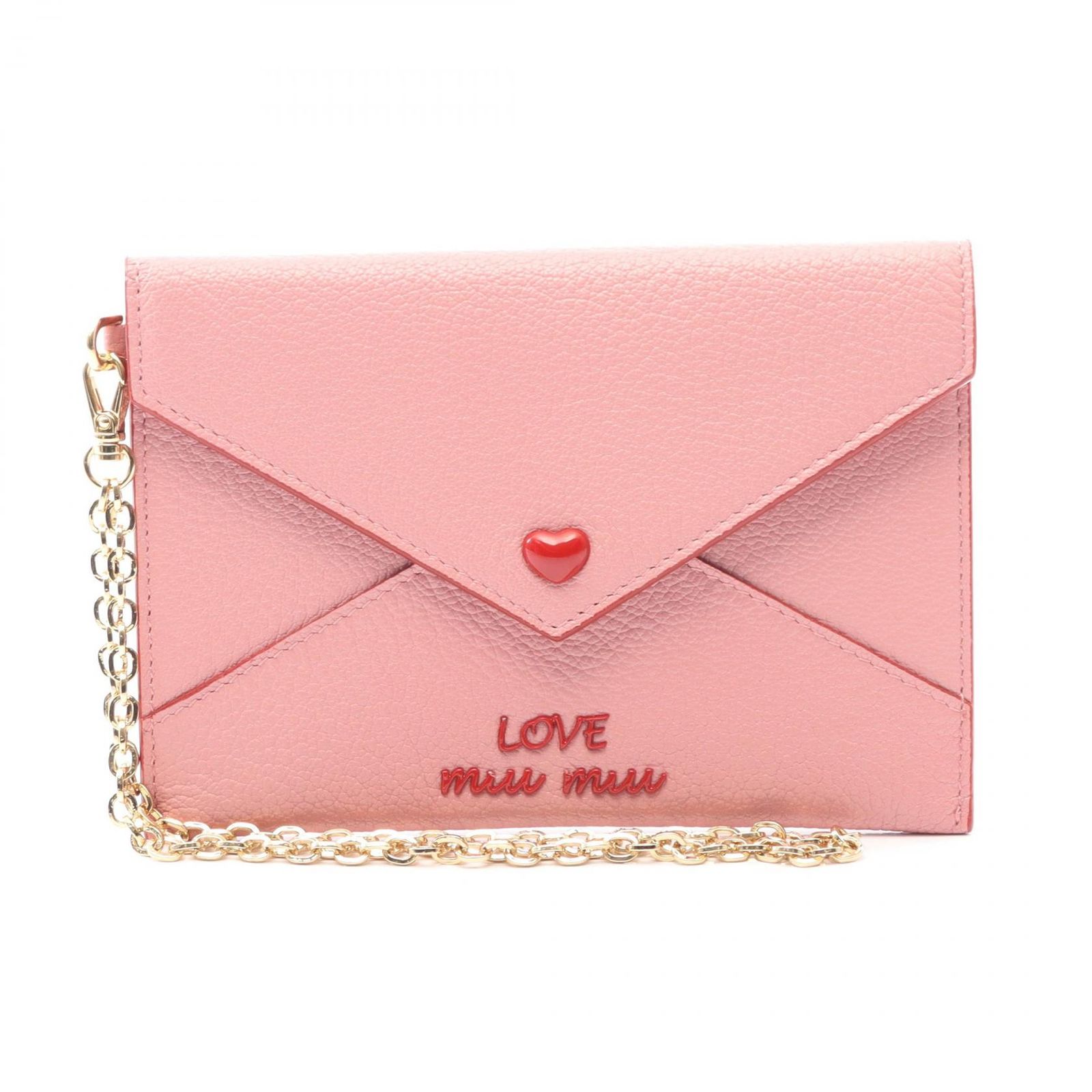 ミュウ ミュウ Miu Miu カードケース MADRAS LOVE 5MF001 ピンク