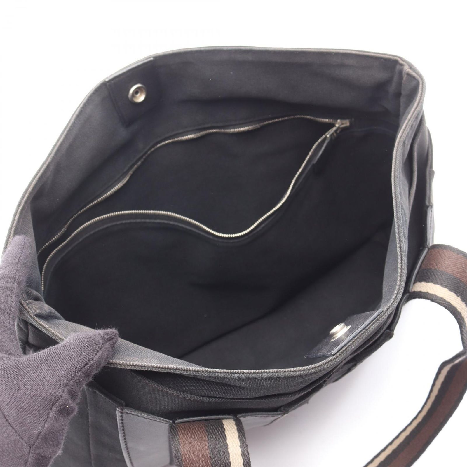 エルメス HERMES トートバッグ トロカホリゾンタルMM ブラック