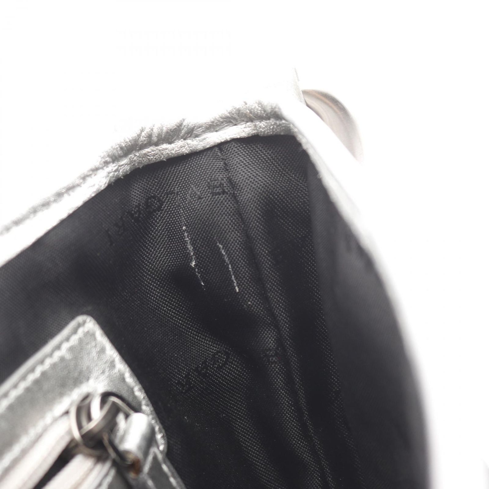 ブルガリ BVLGARI ショルダーバッグ ミレリゲ シルバー レザー