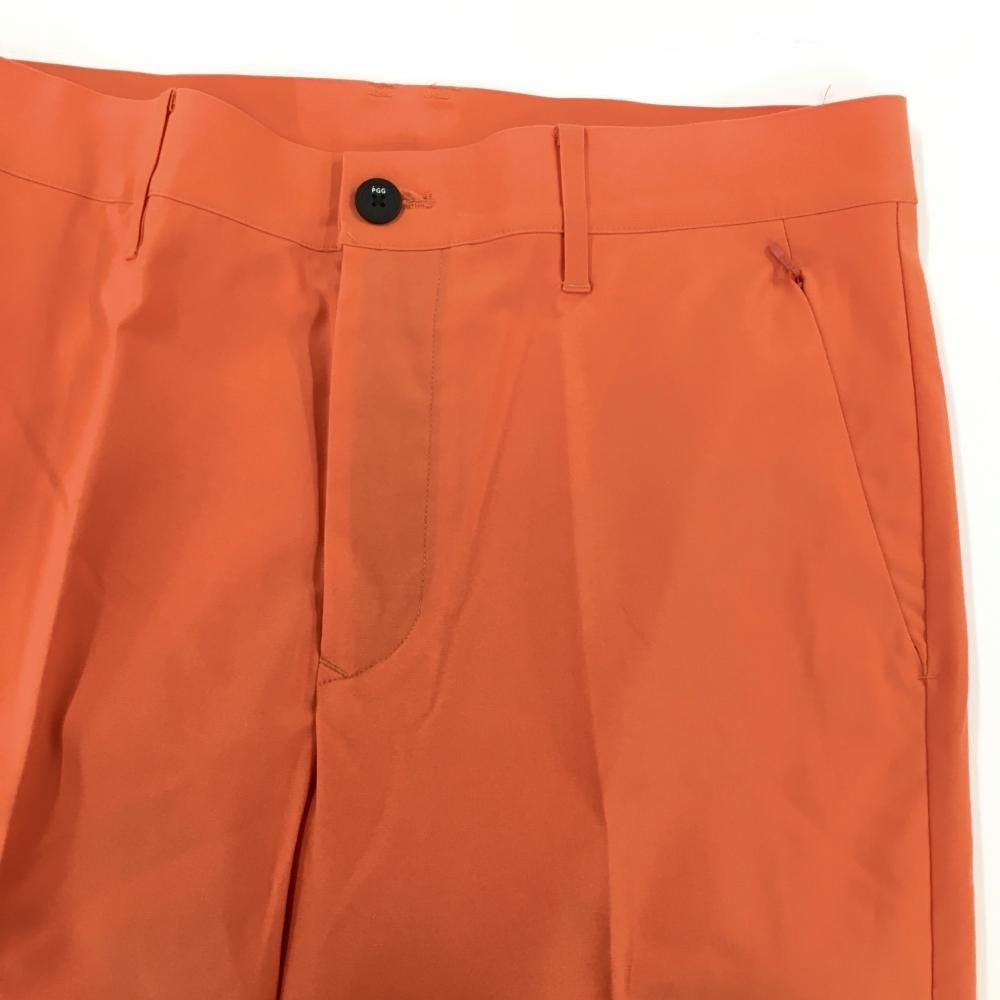 超美品】PGGパーリーゲイツ パンツ オレンジ 無地 薄手 メンズ 5(L