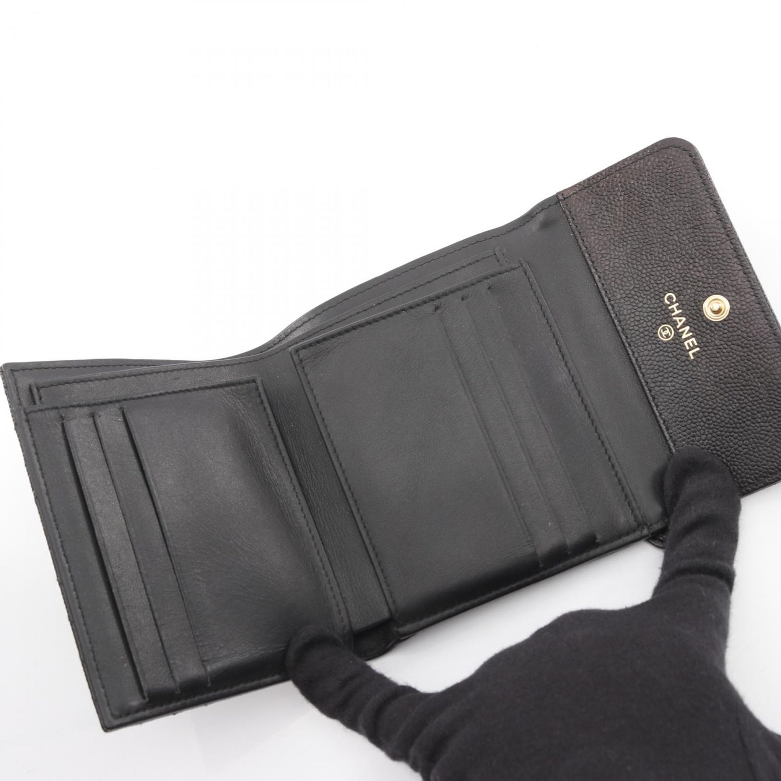 ブラック キャビアスキン