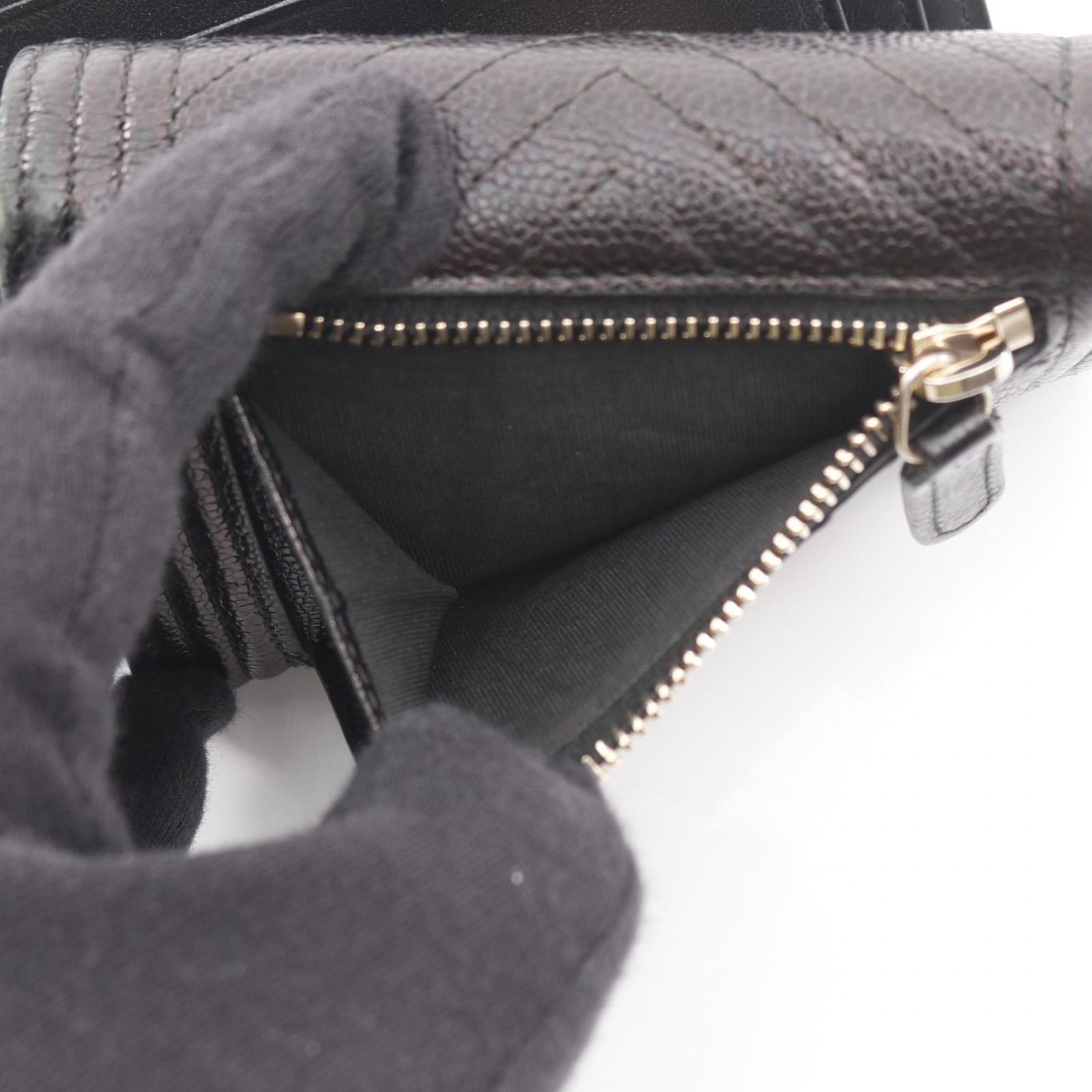 ブラック キャビアスキン