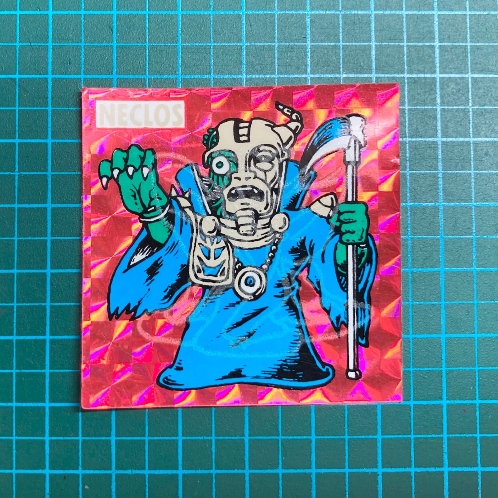 超希少】ロッテ ネクロスの要塞 赤プリズム シール 第2弾 昭和 レトロ