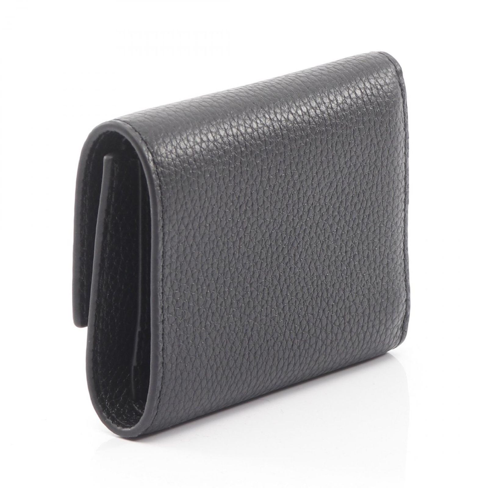 バリー BALLY 三つ折り財布 ブラック レザー レディース A