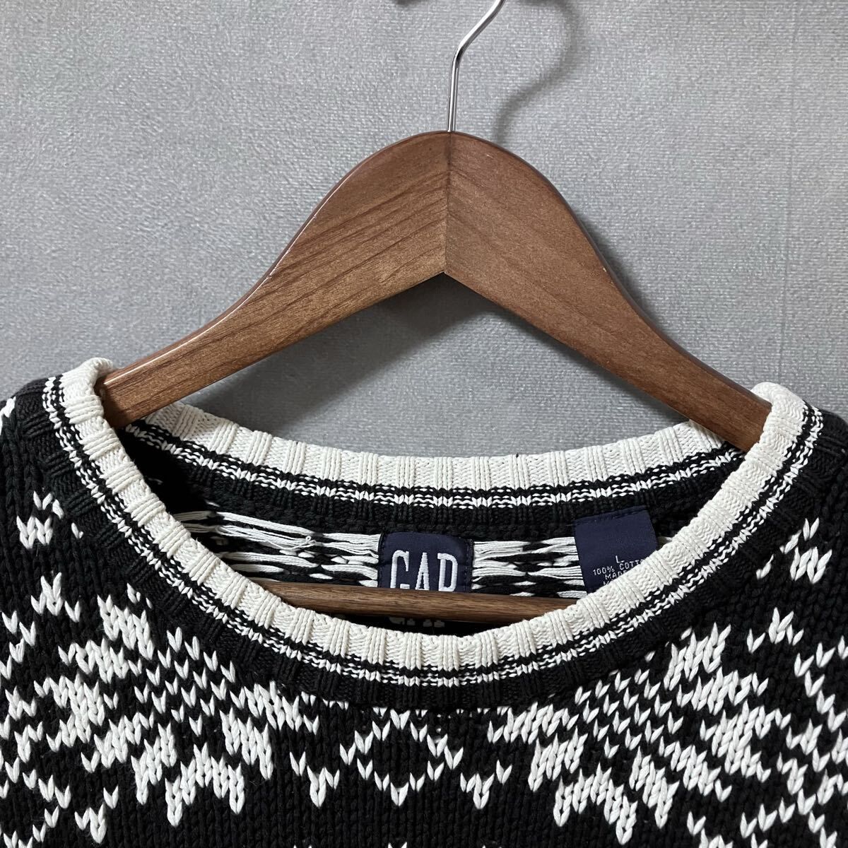 OLD GAP オールドギャップ コットン ハンドニット風 フェアアイル ジャ