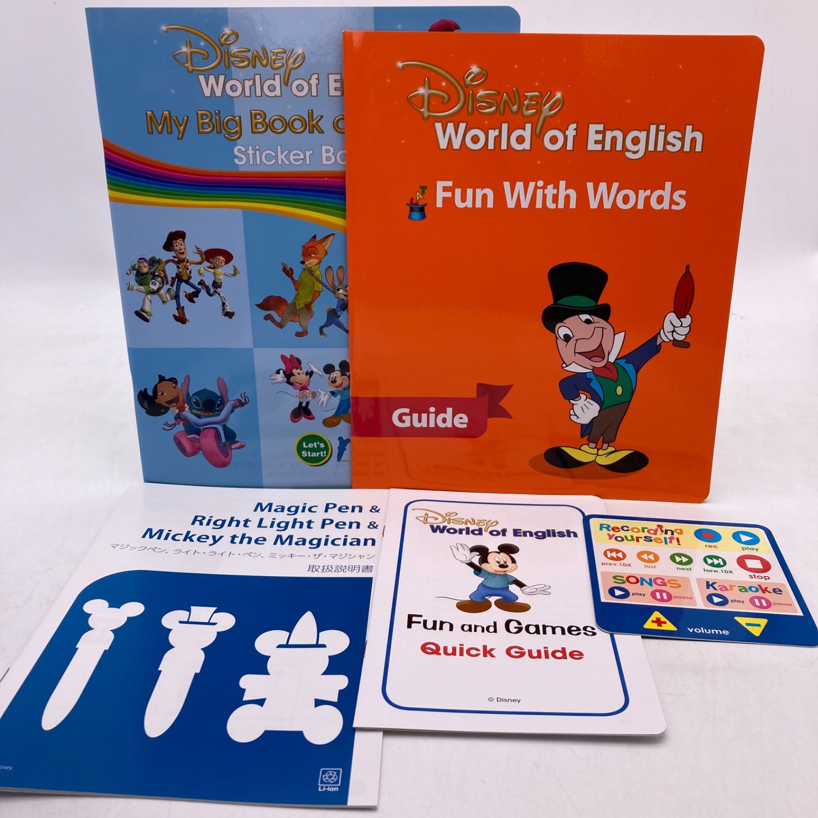 最新版　ミッキーマジックペンセット　ディズニー英語システム　309636 ミッキーマジックペンセット・アドベンチャーセット(中古在庫