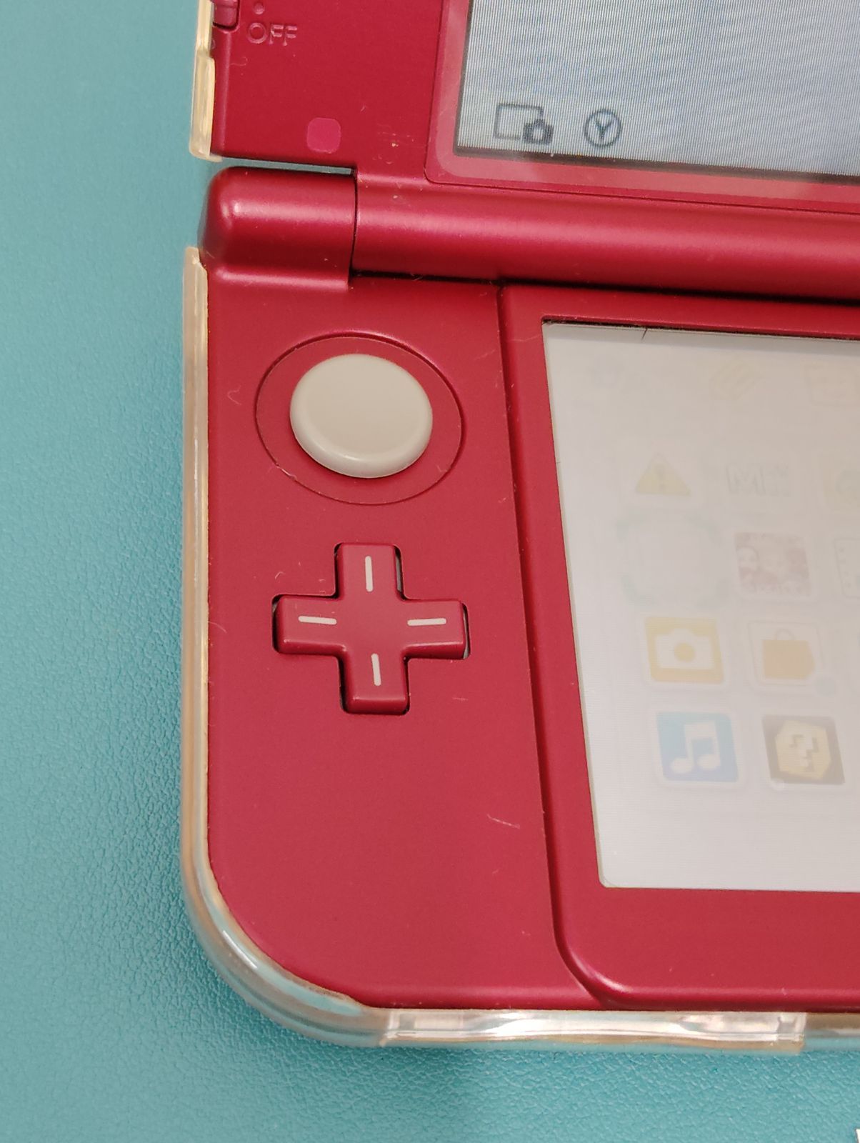 1104 H 08 Newニンテンドー3 DS LL メタリックレッド 箱あり 取扱説明書あり