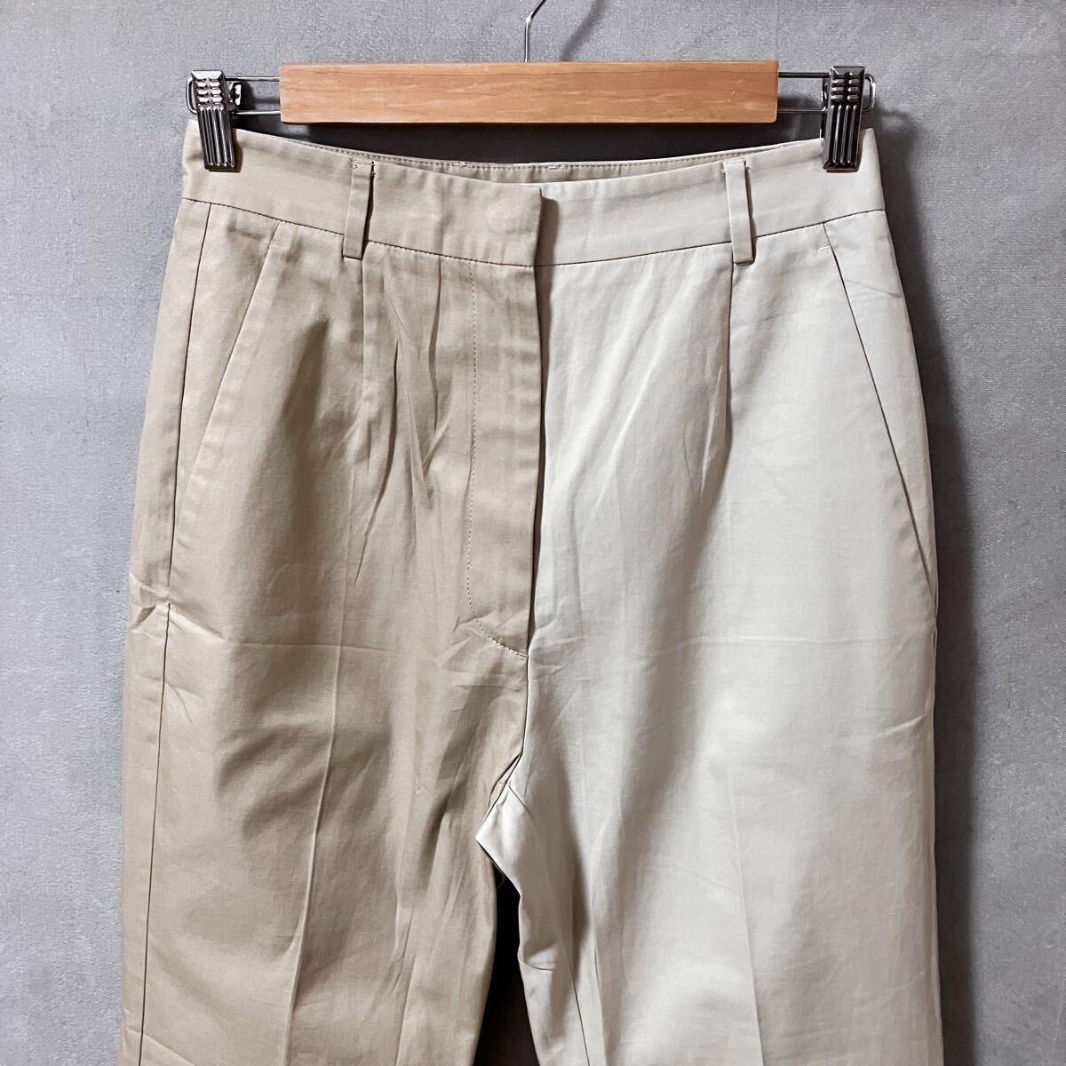 MM 6 Maison Margiela エムエムシックス メゾンマルジェラ 薄地 コットン クレイジーパターン 切り替え タック スラックス パンツ size 不明